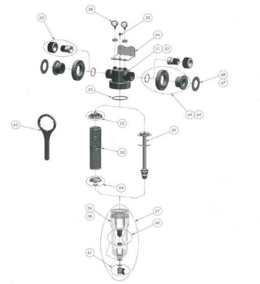 Cintropur onderdelen NW 500-650-800