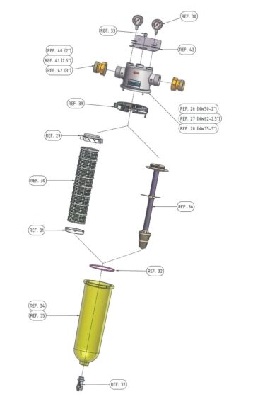 Cintropur onderdelen NW 50-62-75